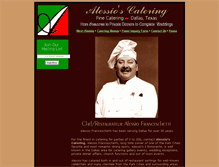 Tablet Screenshot of alessioscatering.com